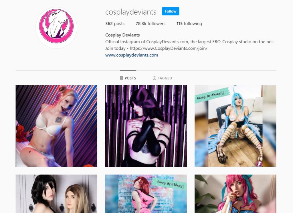 CosplayDeviants.com Instagram