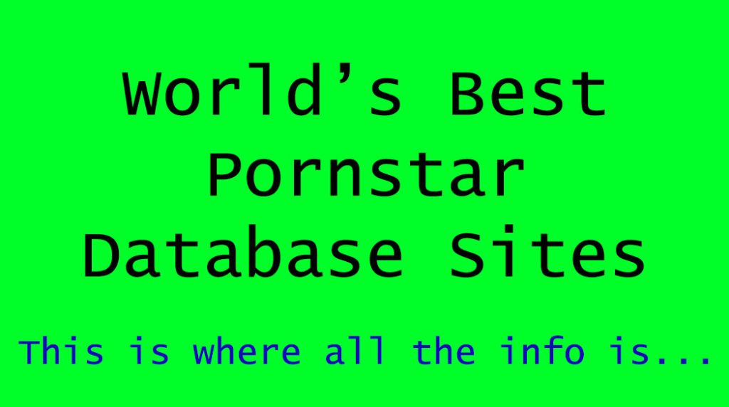 Pornstar database sites